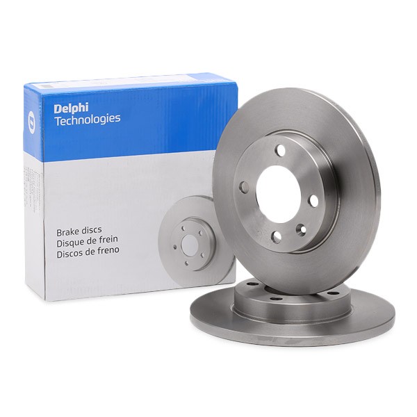 Delphi BG2116 Fren Diski | VW Golf/Passat/Jetta II • Audi 80 • Seat Toledo I • 1.6 / 1.8