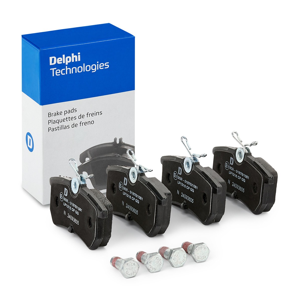 Delphi LP1316 Fren Balatası | Ford Fiesta Mk5 / Fiesta Mk6 1.6 2013–2017 / Focus Mk1 1.8 1998–2005