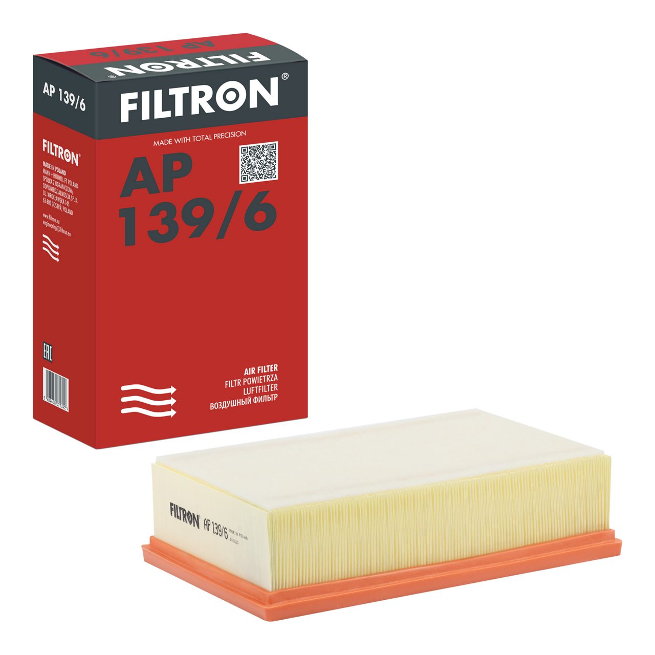 Filtron AP139/6 Hava Filtresi | Audi A3 • Seat Leon • Skoda Octavia • VW Golf/Passat • 2.0 TDI / 1.6 TDI ürün görseli