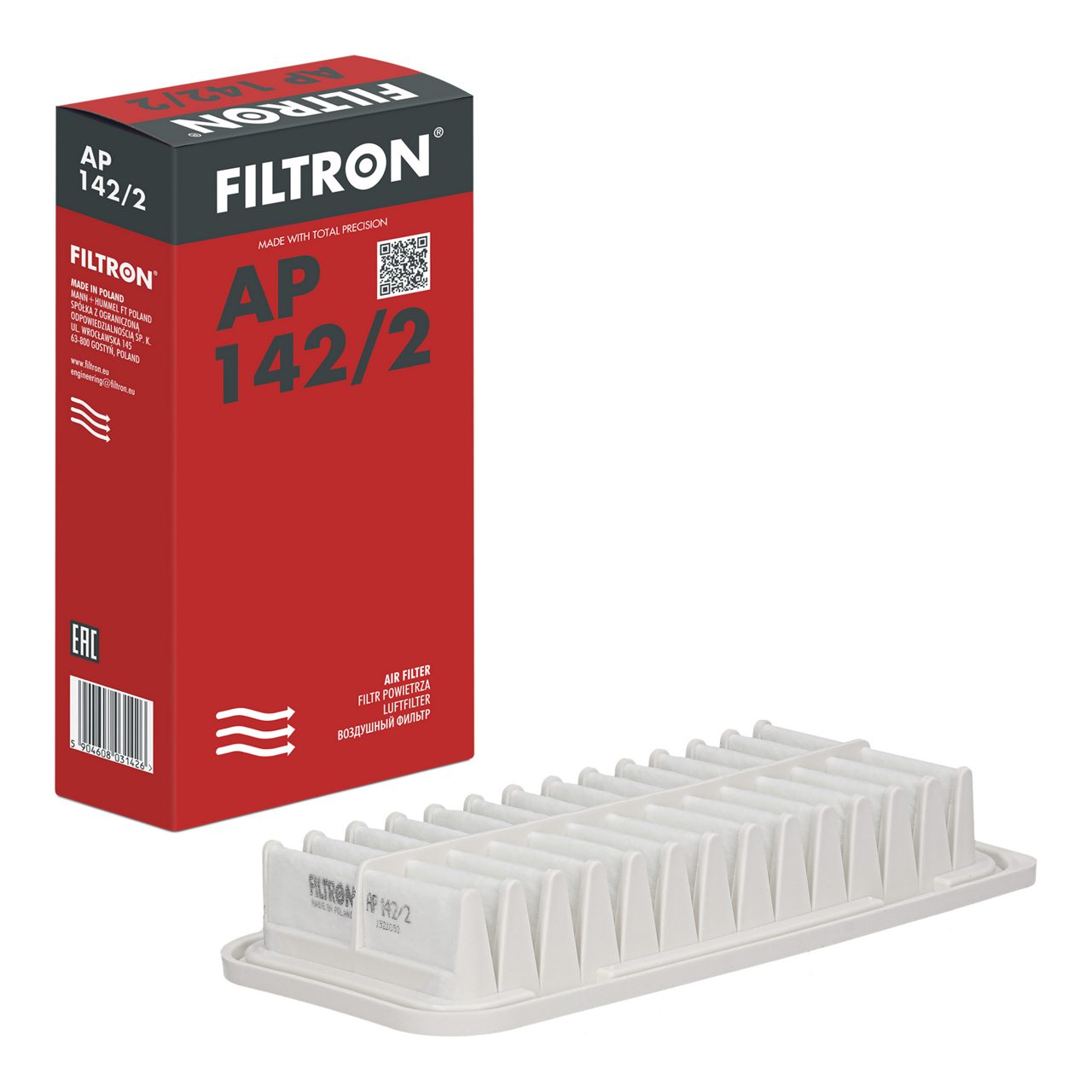Filtron AP142/2 Hava Filtresi | Toyota Yaris/Yaris Verso/Urban Cruiser/Verso S • Daihatsu Charade VIII • Subaru Trezia • 1.3 Benzin / 1.5 Benzin