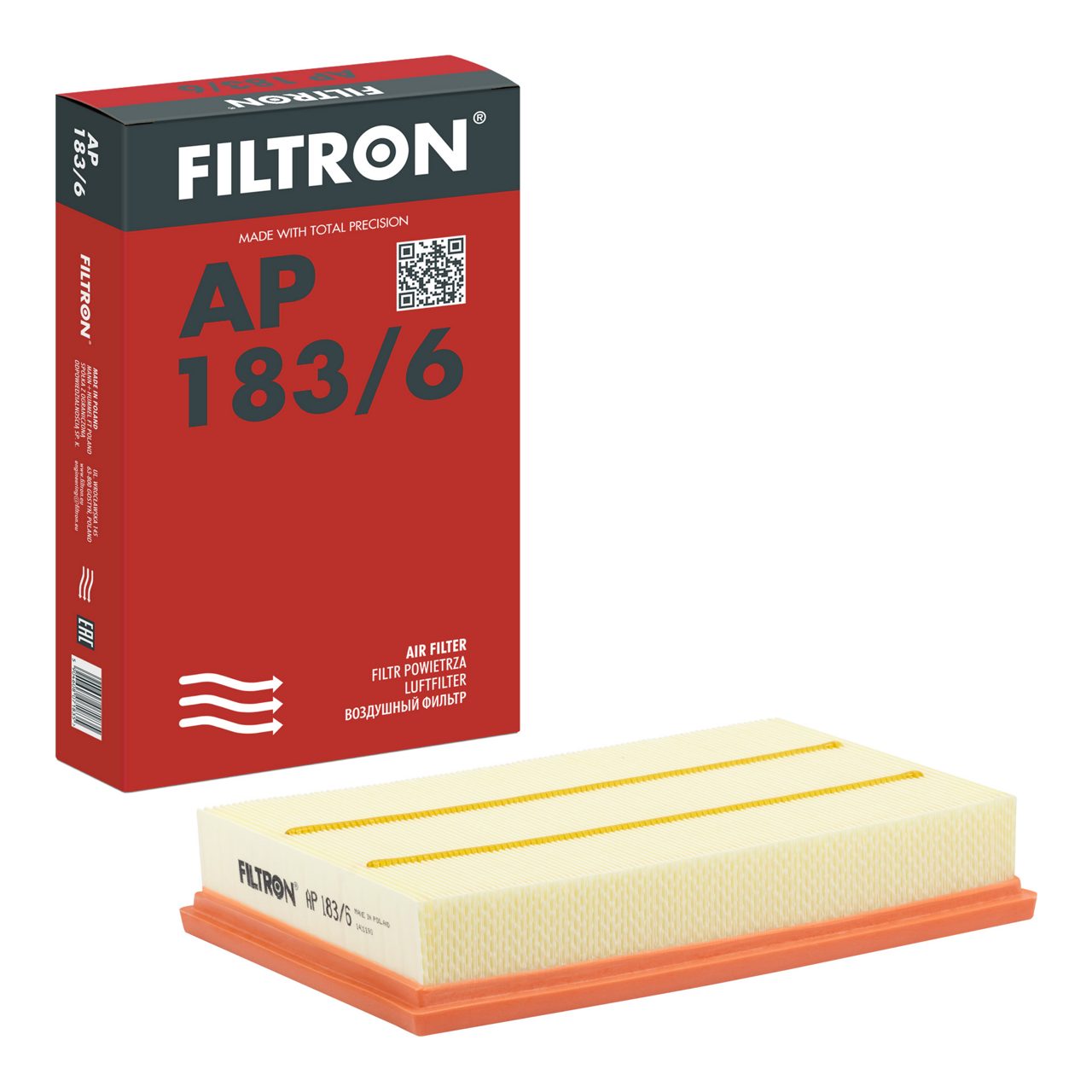 Filtron AP183/6 Hava Filtresi | VW Golf • Seat Leon • Audi A3/A1 • Skoda Octavia • 1.5 TSI / 1.0 TSI