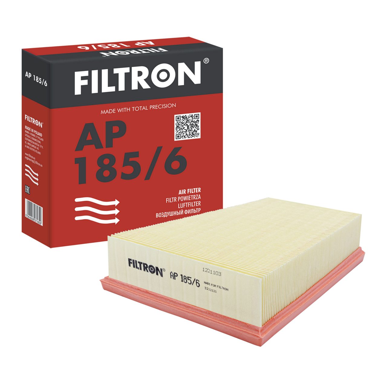 Filtron AP185/6 Hava Filtresi | Renault Megane/Scenic/Fluence • 1.5 dCi / 1.6 Benzin ürün görseli