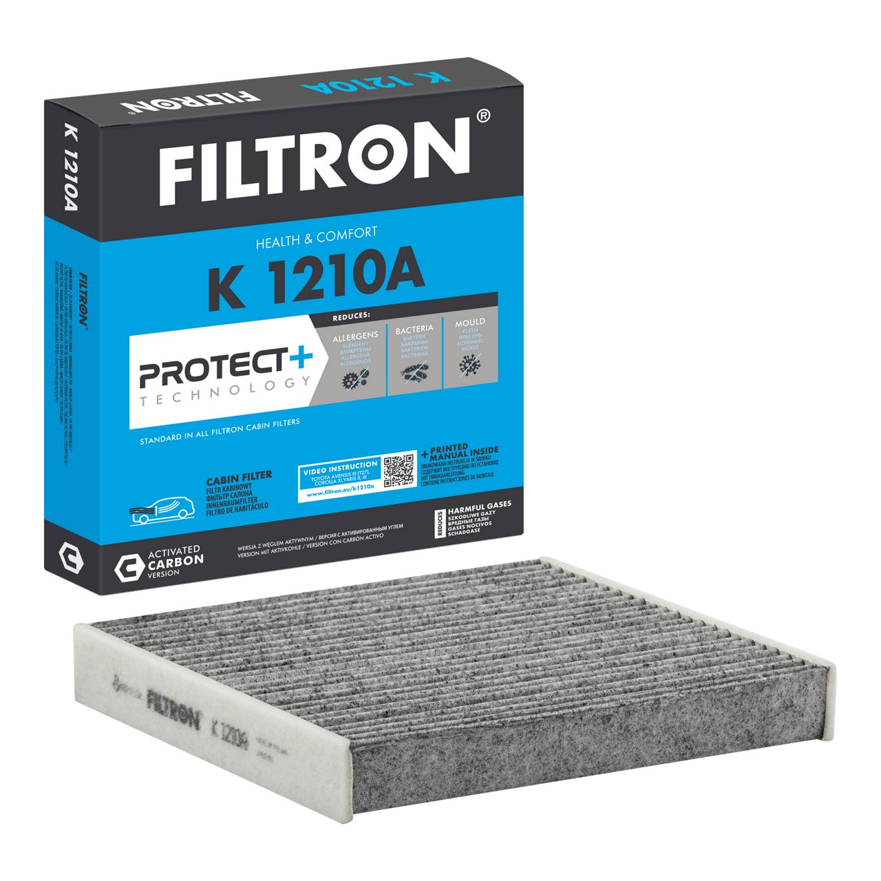 Filtron K1210A Polen Filtresi | Toyota Auris/Avensis/RAV 4 • Land Rover Range Rover Sport II/Range Rover IV • 2.0 Benzin / 2.5 D-4D