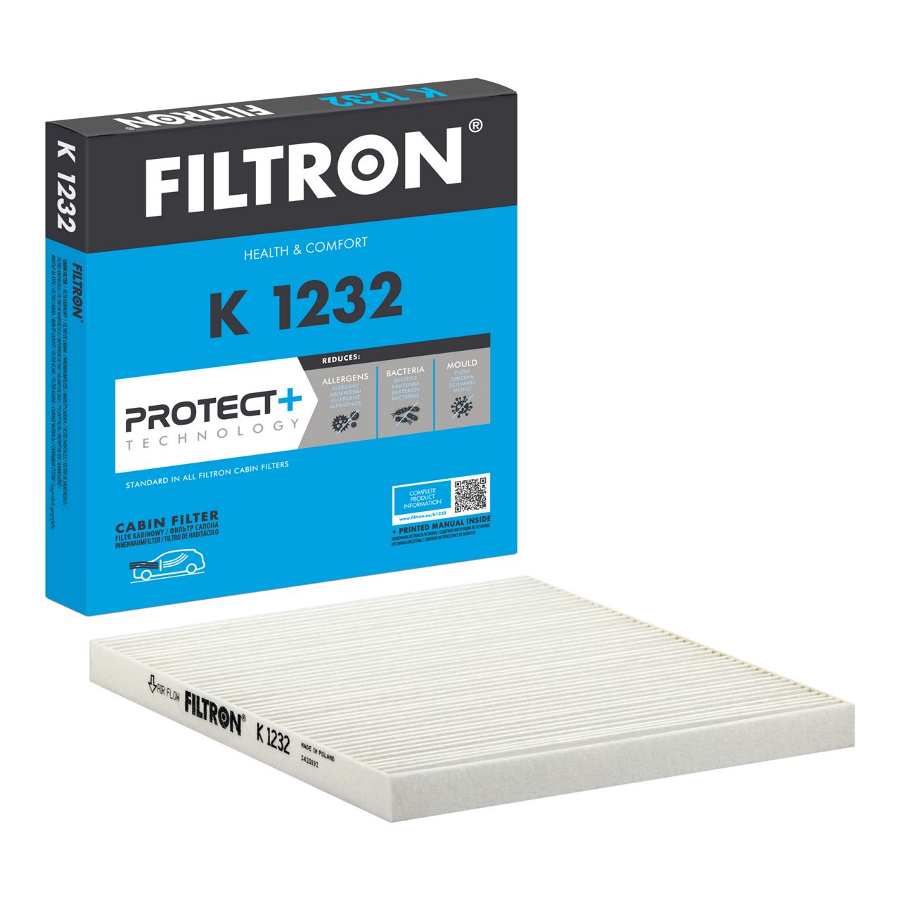 Filtron K1232 Polen Filtresi | Hyundai Veloster/Accent IV • Kia RIO III/Carens III/Cerato • 1.4 Benzin / 1.6 Benzin