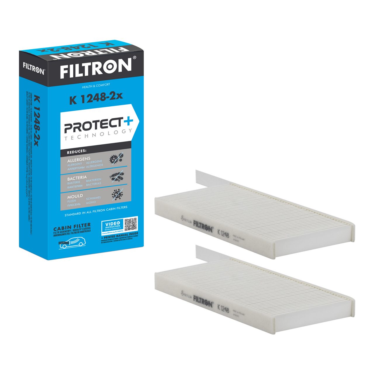 Filtron K1248-2X Polen Filtresi | Nissan Nv400/Nv250 • Renault Master III/Kangoo • Mercedes-Benz Citan • Opel Movano B • 2.3 dCi / 1.5 dCi