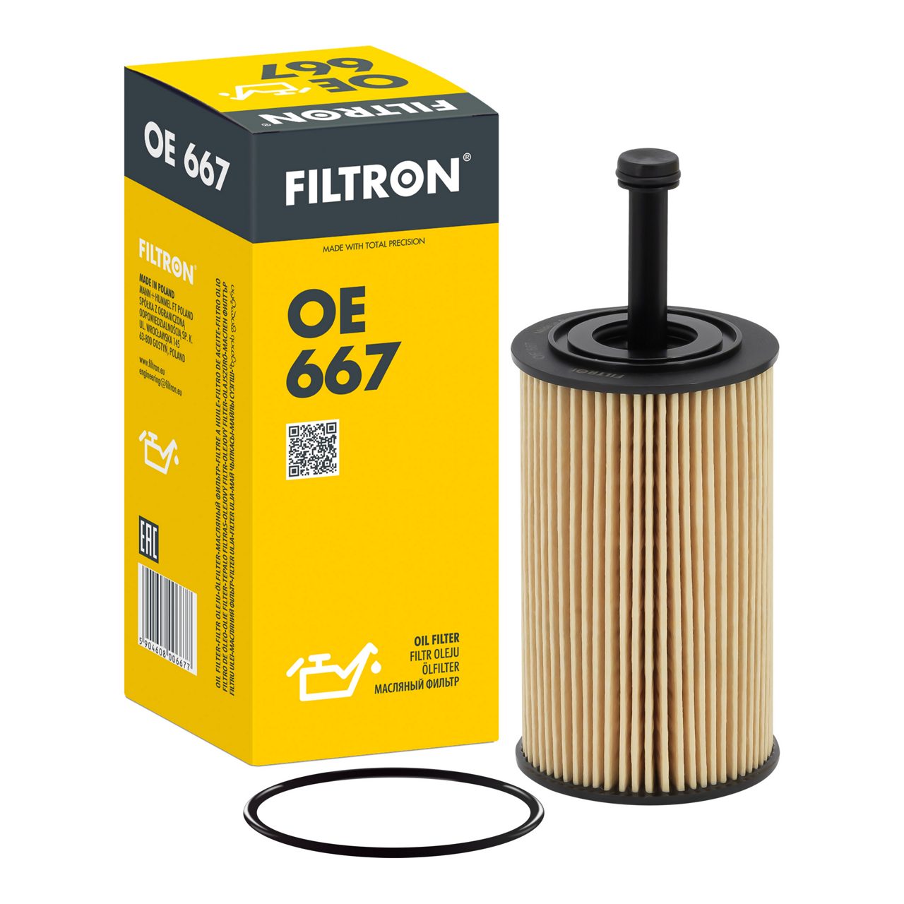 Filtron OE667 Yağ Filtresi | Peugeot 206/306/Partner • Citroën Berlingo/Xsara • 1.6 Benzin / 1.4 Benzin