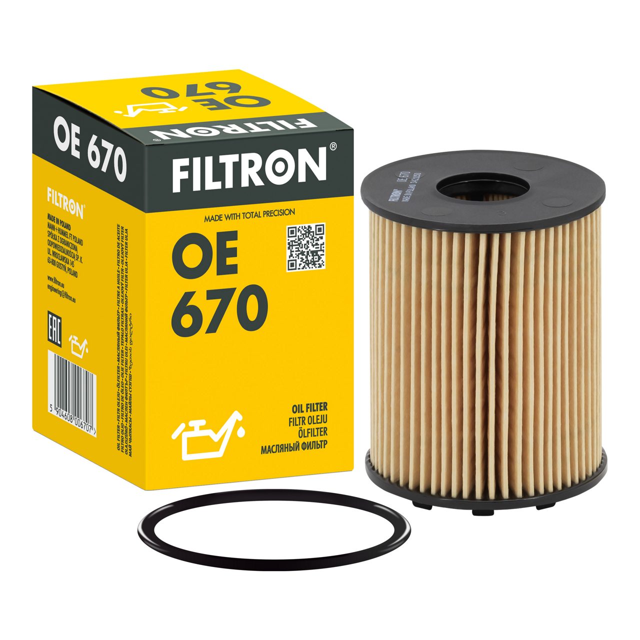 Filtron OE670 Yağ Filtresi | Fiat Punto/Doblo • Abarth 500 • Alfa Romeo Mito • Opel Combo • 1.4 Benzin / 1.3 MultiJet