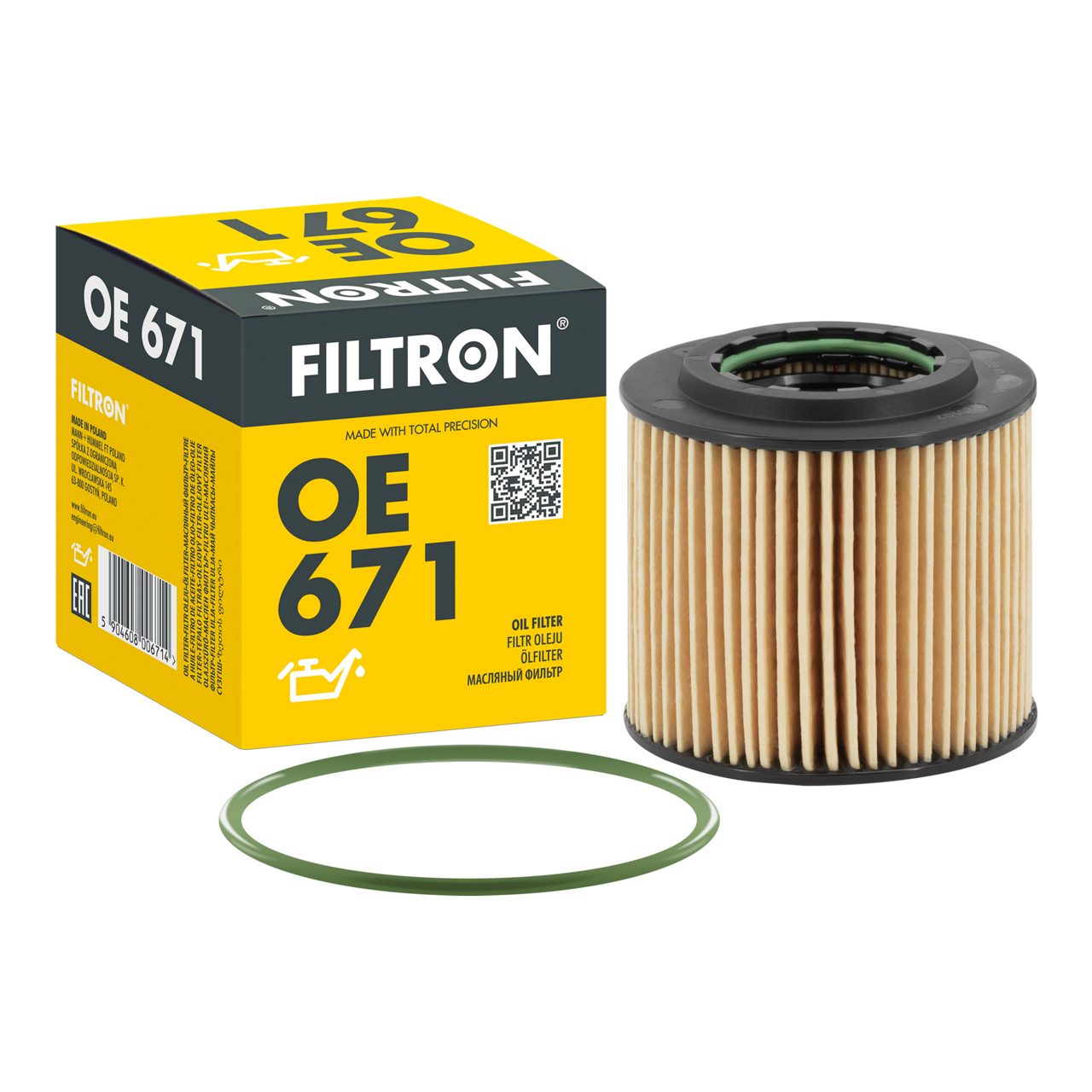 Filtron OE671 Yağ Filtresi | Skoda Fabia II/Rapid • VW Polo V • Seat Toledo IV • 1.2 Benzin / 1.2 Benzin/oto gaz (LPG)