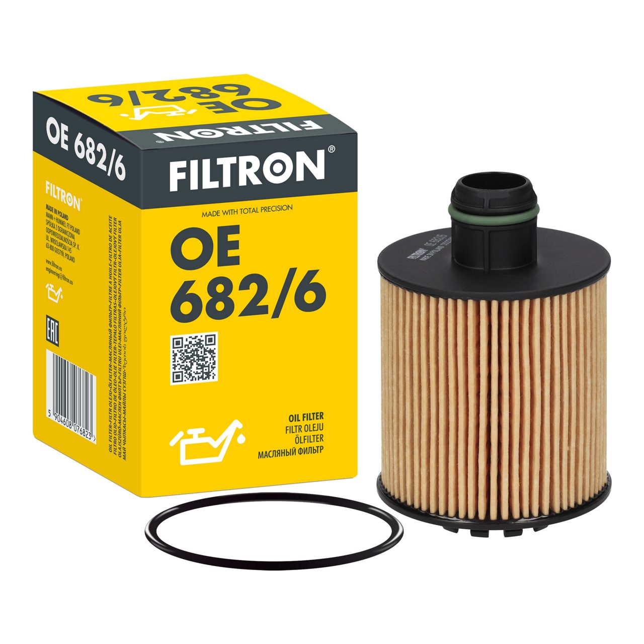 Filtron OE682/6 Yağ Filtresi | Fiat Panda/Doblo/Egea • Opel Combo/Corsa E • 1.3 MultiJet / 1.3 CDTI