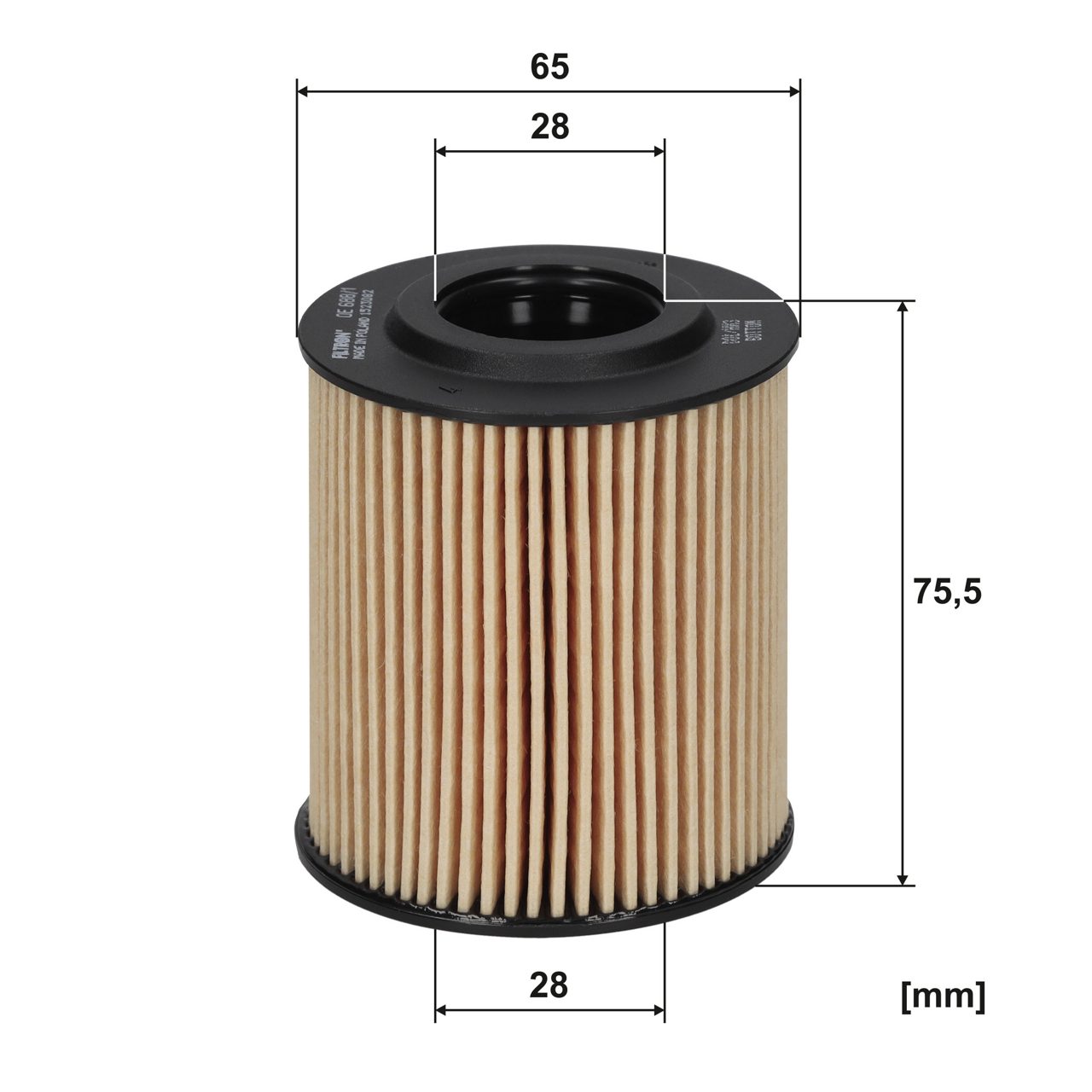 Filtron OE688/1 Yağ Filtresi | Seat Ibiza IV • Skoda Fabia II/Roomster • VW Polo V • 1.2 TDI ürün görseli