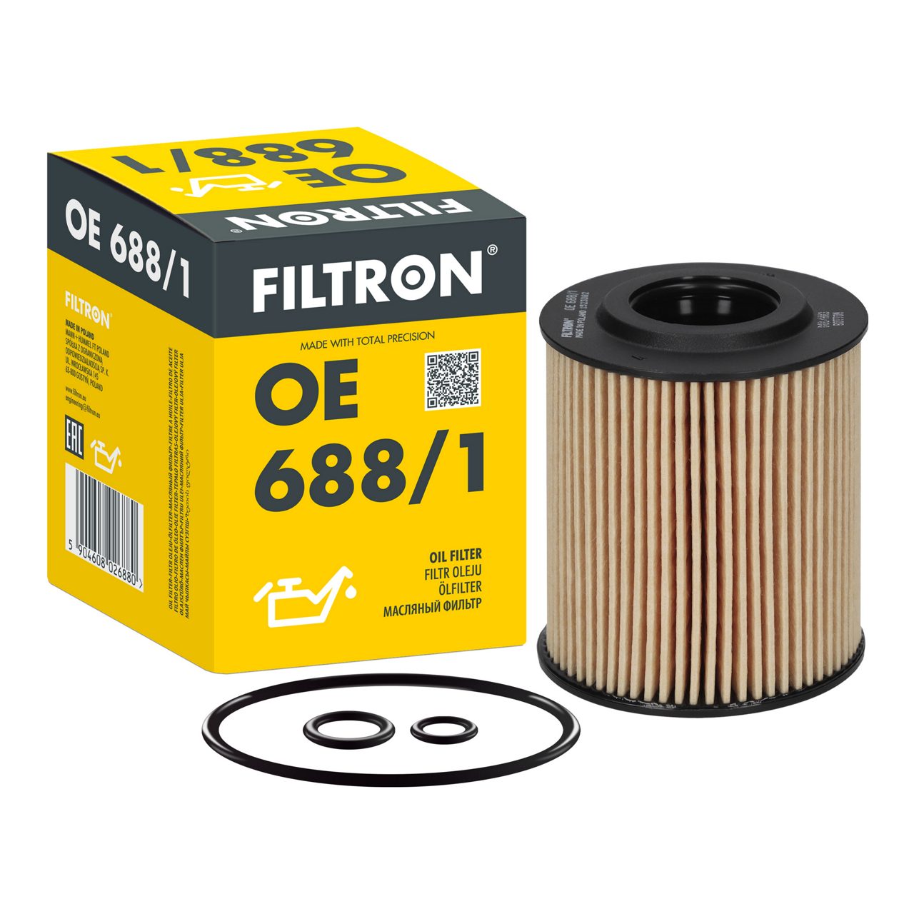Filtron OE688/1 Yağ Filtresi | Seat Ibiza IV • Skoda Fabia II/Roomster • VW Polo V • 1.2 TDI