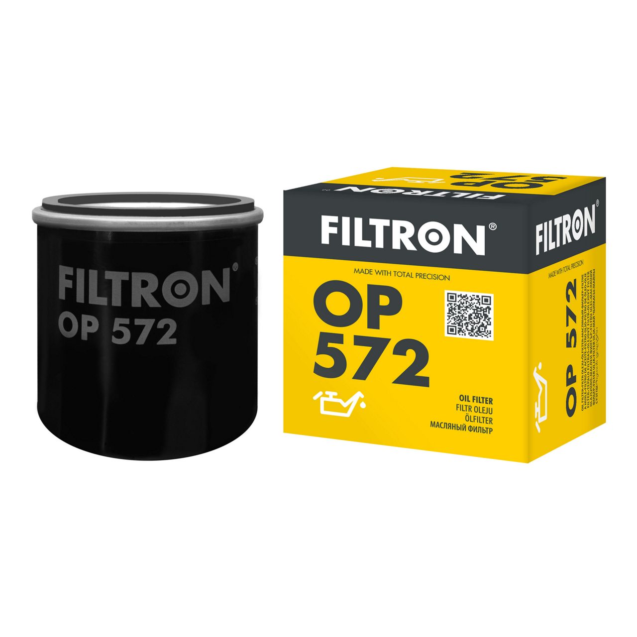 Filtron OP572 Yağ Filtresi | Toyota Corolla/Carina/Avensis • Citroën C1 • Geely Echo • 1.6 Benzin / 2.0 Benzin