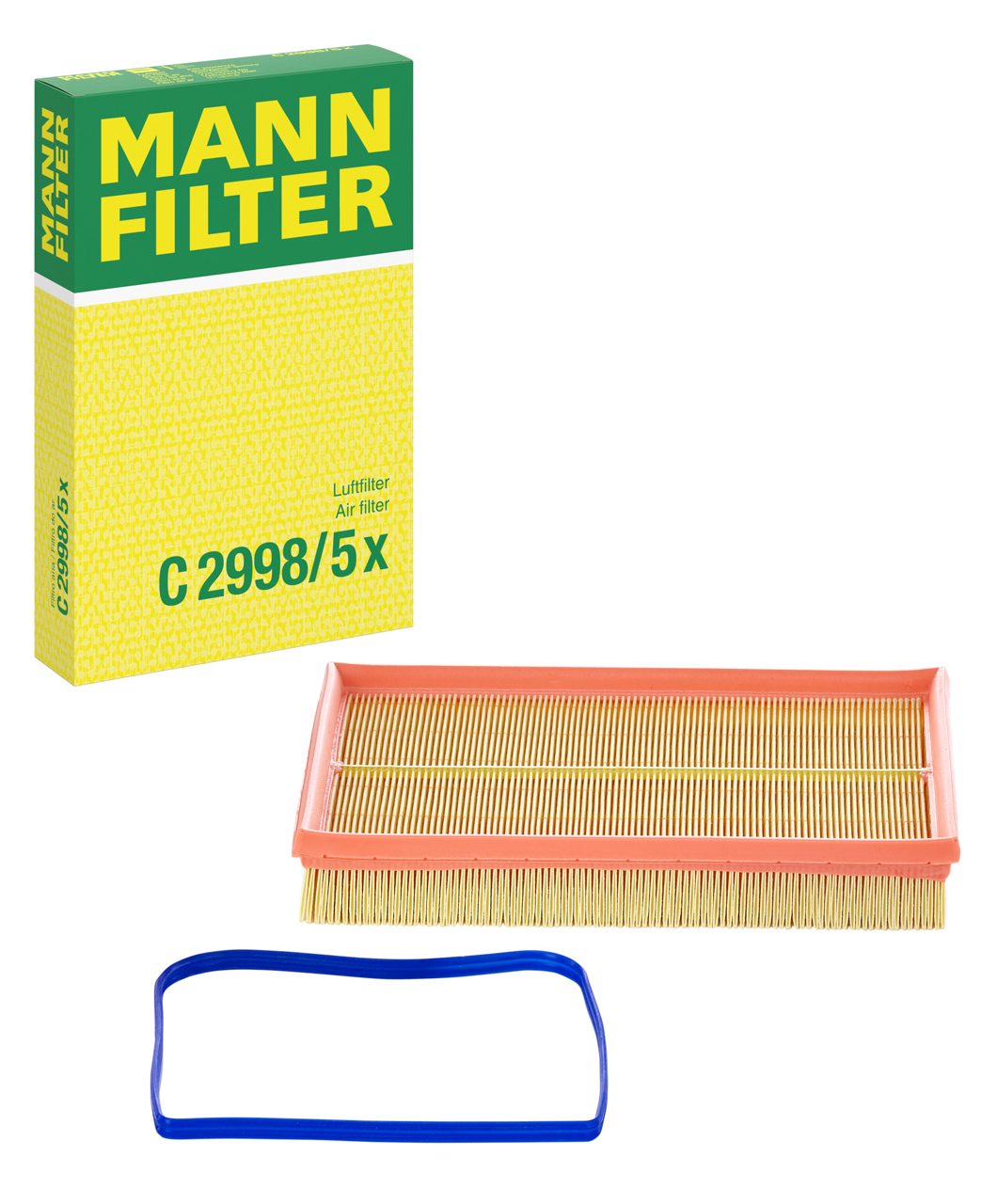 MANN C2998/5X Hava Filtresi | VW Polo/Golf • Skoda Fabia I • Seat Cordoba/Ibiza III • 1.4 Benzin / 1.6 Benzin
