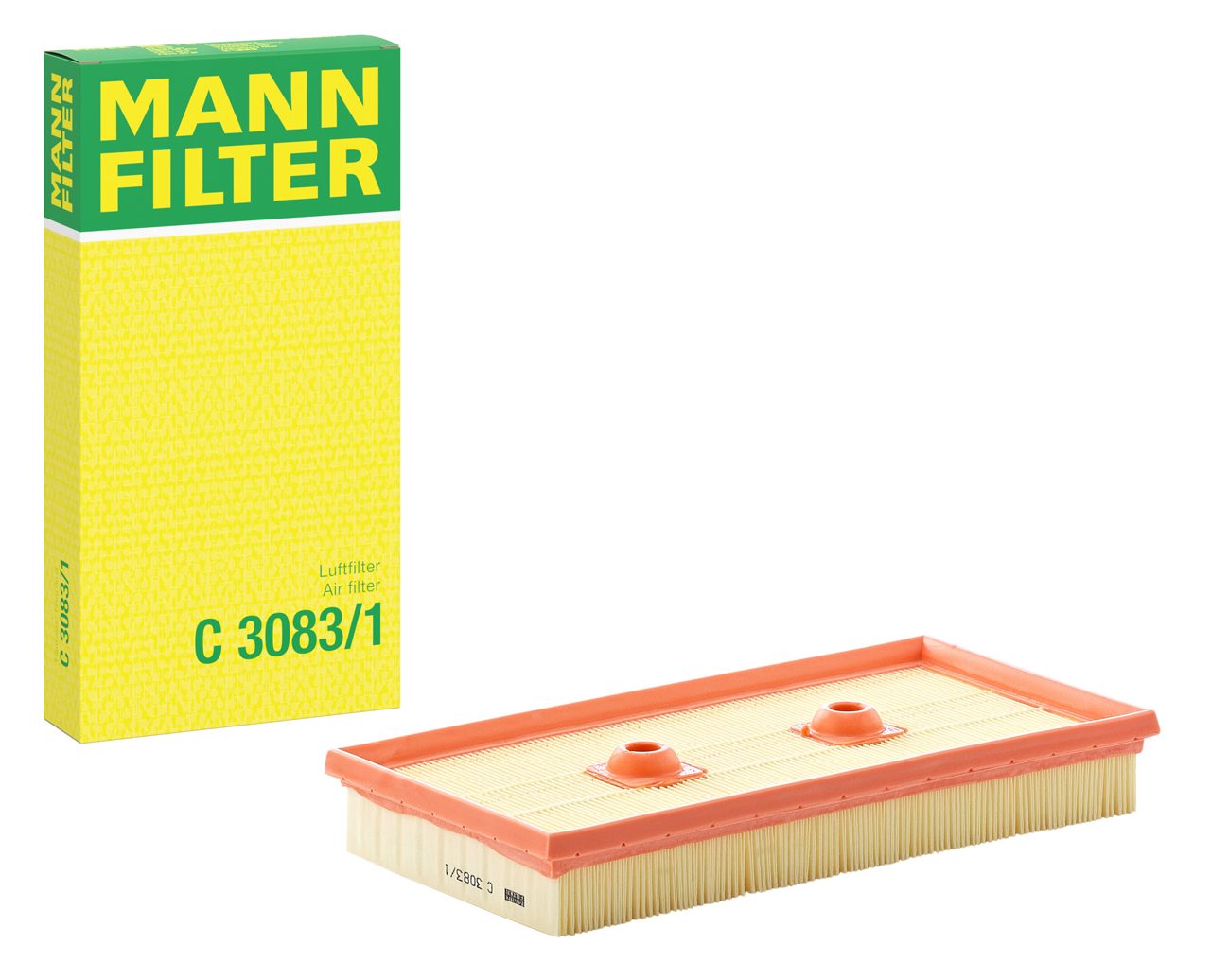 MANN C3083/1 Hava Filtresi | Audi A3 • Skoda Octavia II • VW Golf/Passat/Touran • 1.6 Benzin