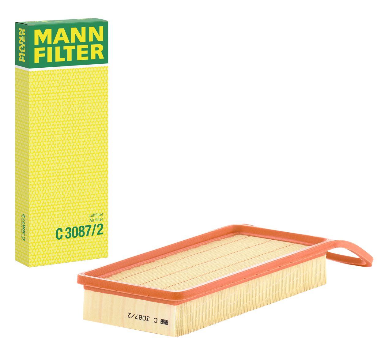 MANN C3087/2 Hava Filtresi | Ford Fiesta • Peugeot 206+ • Citroën C3/Xsara/C2 • 1.4 HDi / 1.4 Dizel