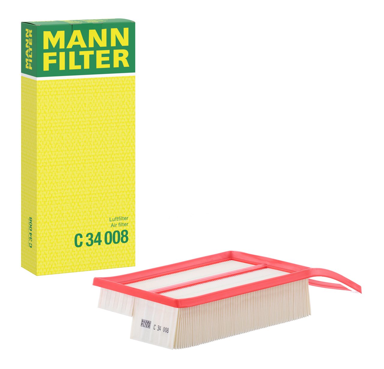 MANN C34008 Hava Filtresi | Opel Combo • Fiat Fiorino/Doblo/Qubo • Citroën Nemo • 1.3 MultiJet / 1.3 CDTI