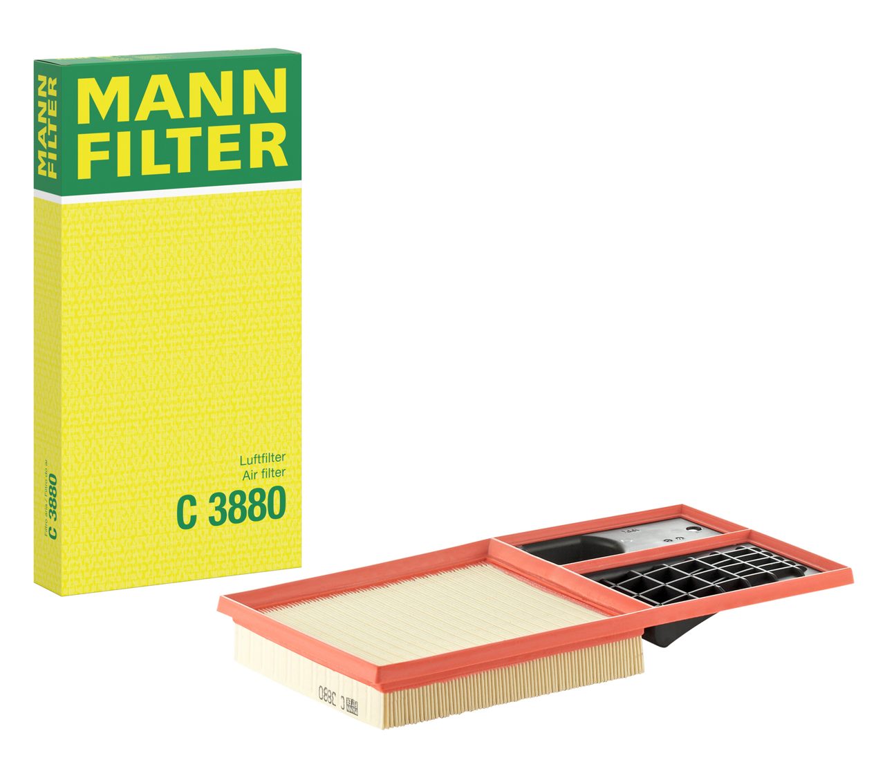 MANN C3880 Hava Filtresi | Seat Ibiza • Skoda Fabia/Roomster • VW Golf/Polo • 1.4 Benzin / 1.6 Benzin
