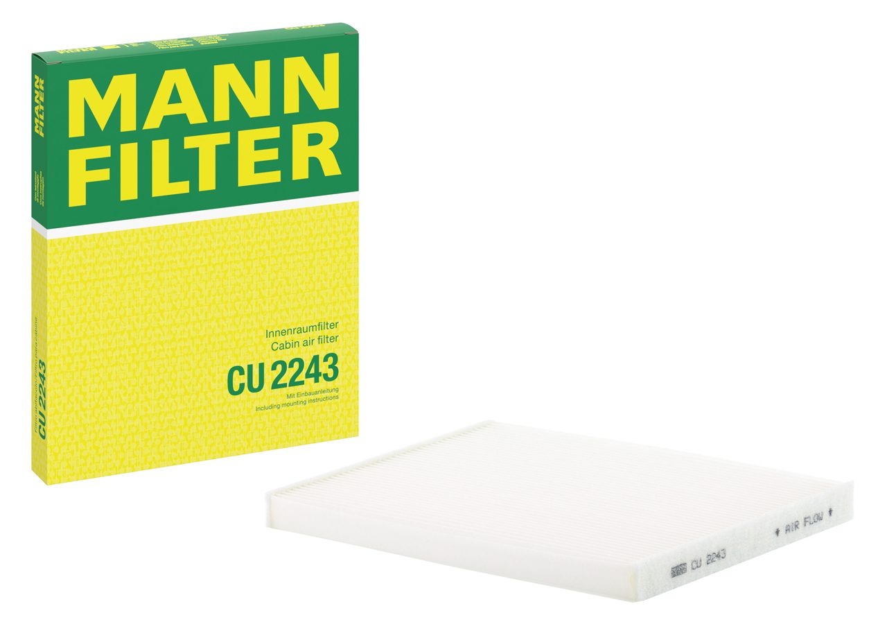 MANN CU2243 Polen Filtresi | Fiat Punto/Doblo • Opel Corsa/Combo • Alfa Romeo Mito • 1.4 Benzin / 1.3 MultiJet