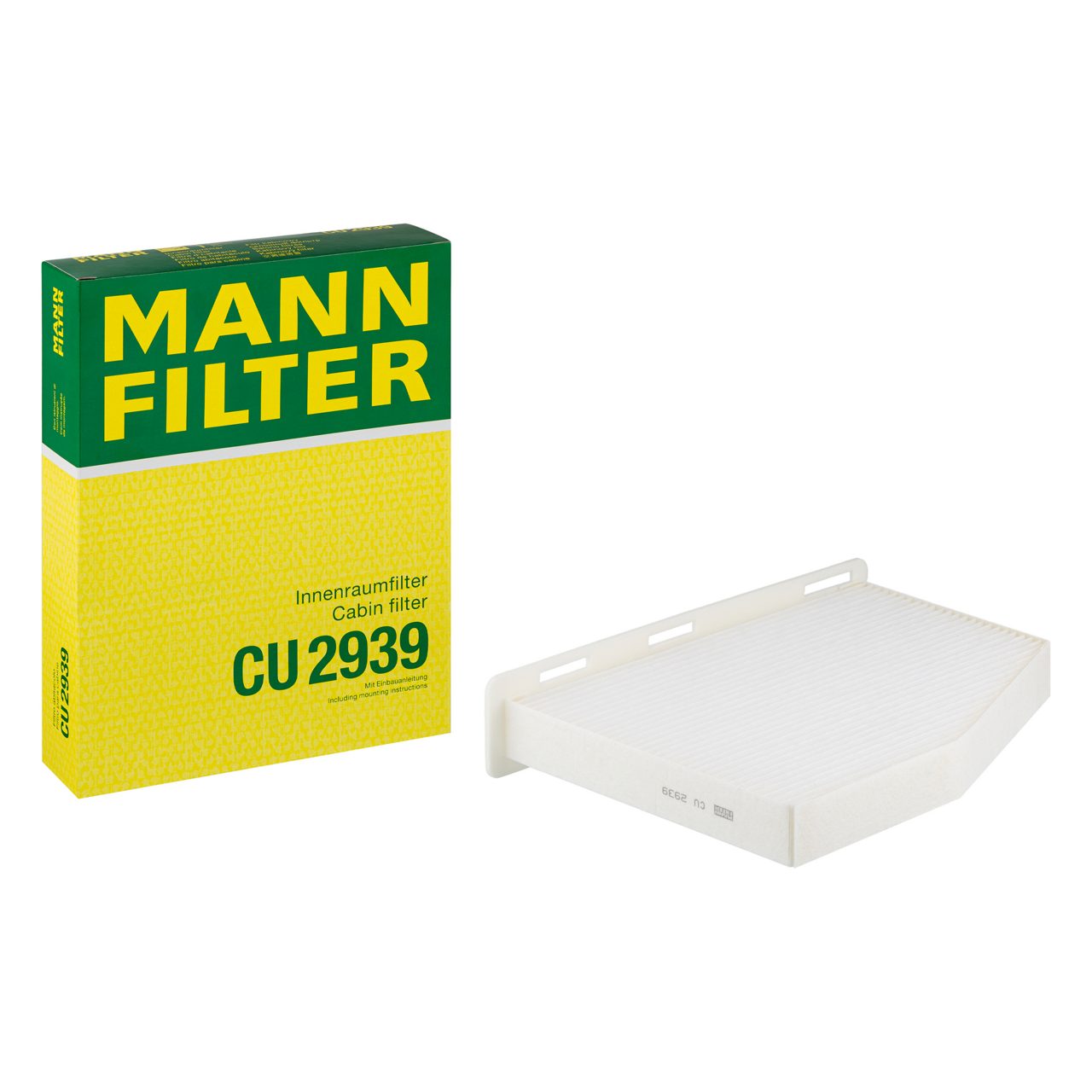 MANN CU2939 Polen Filtresi | VW Golf/Caddy/Passat • Audi A3 • Skoda Octavia II • 2.0 TDI / 1.4 TSI