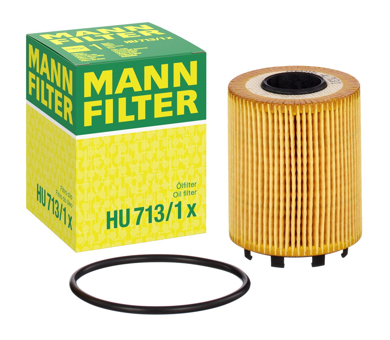 MANN HU713/1X Yağ Filtresi | Fiat Punto/Doblo • Abarth 500 • Alfa Romeo Mito • Opel Combo • 1.4 Benzin / 1.3 MultiJet