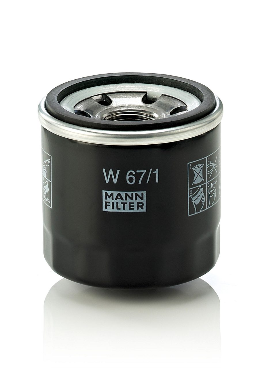 MANN W67/1 Yağ Filtresi | Mazda 323/626 • Subaru Legacy/Impreza • Nissan Primera • 2.0 Benzin / 1.6 Benzin ürün görseli