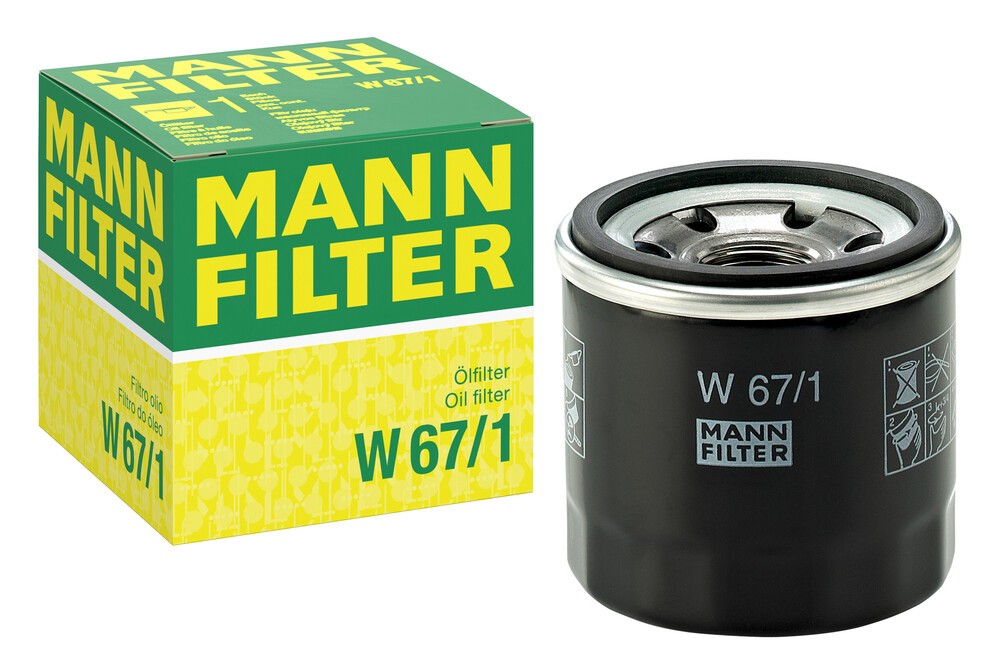 MANN W67/1 Yağ Filtresi | Mazda 323/626 • Subaru Legacy/Impreza • Nissan Primera • 2.0 Benzin / 1.6 Benzin