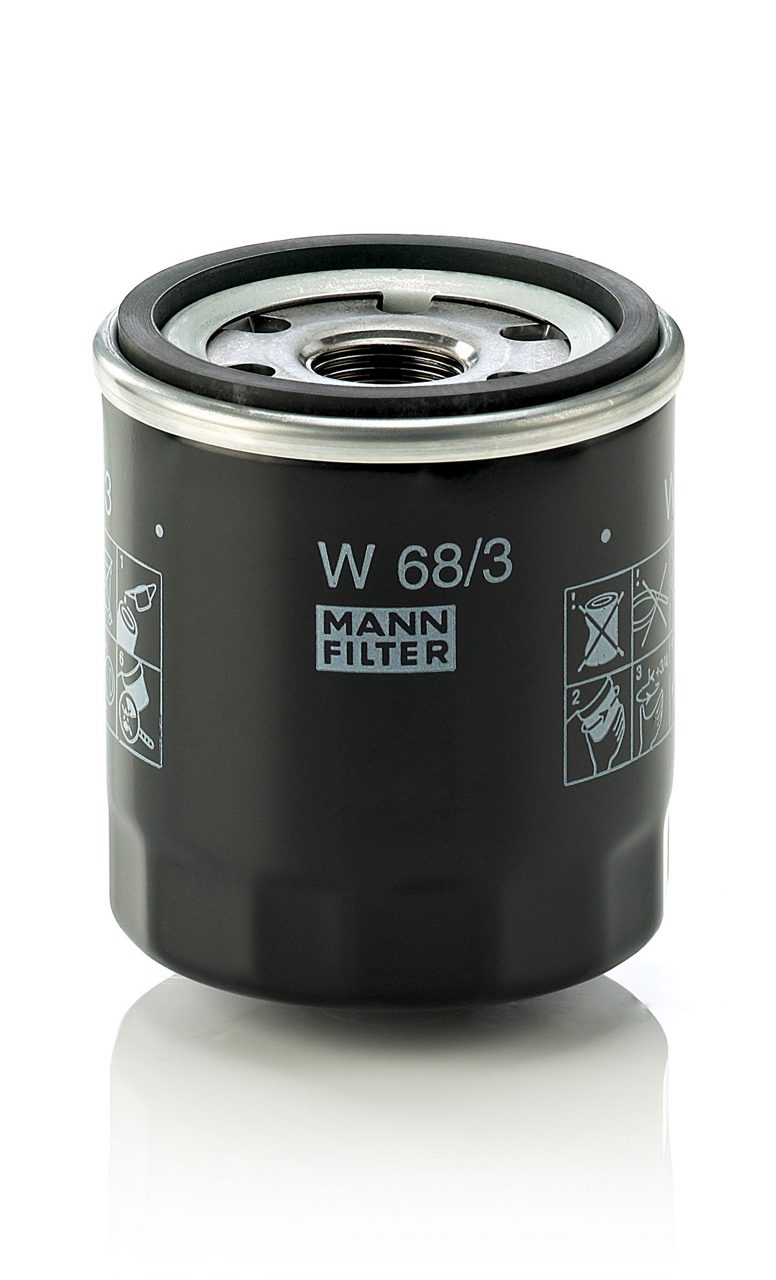 MANN W68/3 Yağ Filtresi | Toyota Corolla/Carina/Avensis • Citroën C1 • Peugeot 108 • 1.6 Benzin / 2.0 Benzin ürün görseli