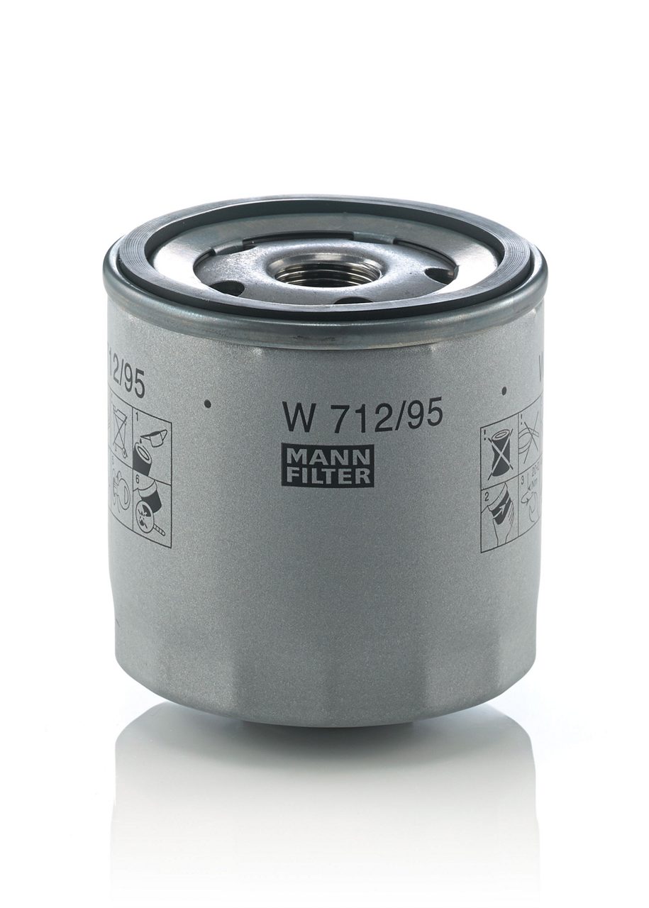 MANN W712/95 Yağ Filtresi | VW Golf/Caddy • Seat Leon/Ibiza • Audi A3 • 1.4 TSI / 1.0 TSI ürün görseli