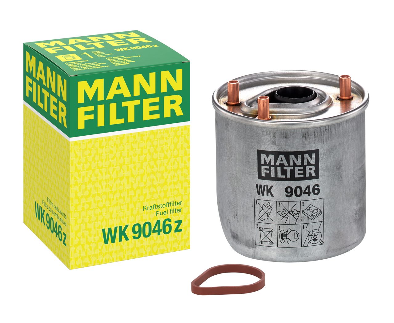 MANN WK9046Z Yakıt Filtresi | Ford Fiesta VI/Focus III/Transit Connect • Mazda 3/2 • 1.6 Dizel / 1.5 Dizel