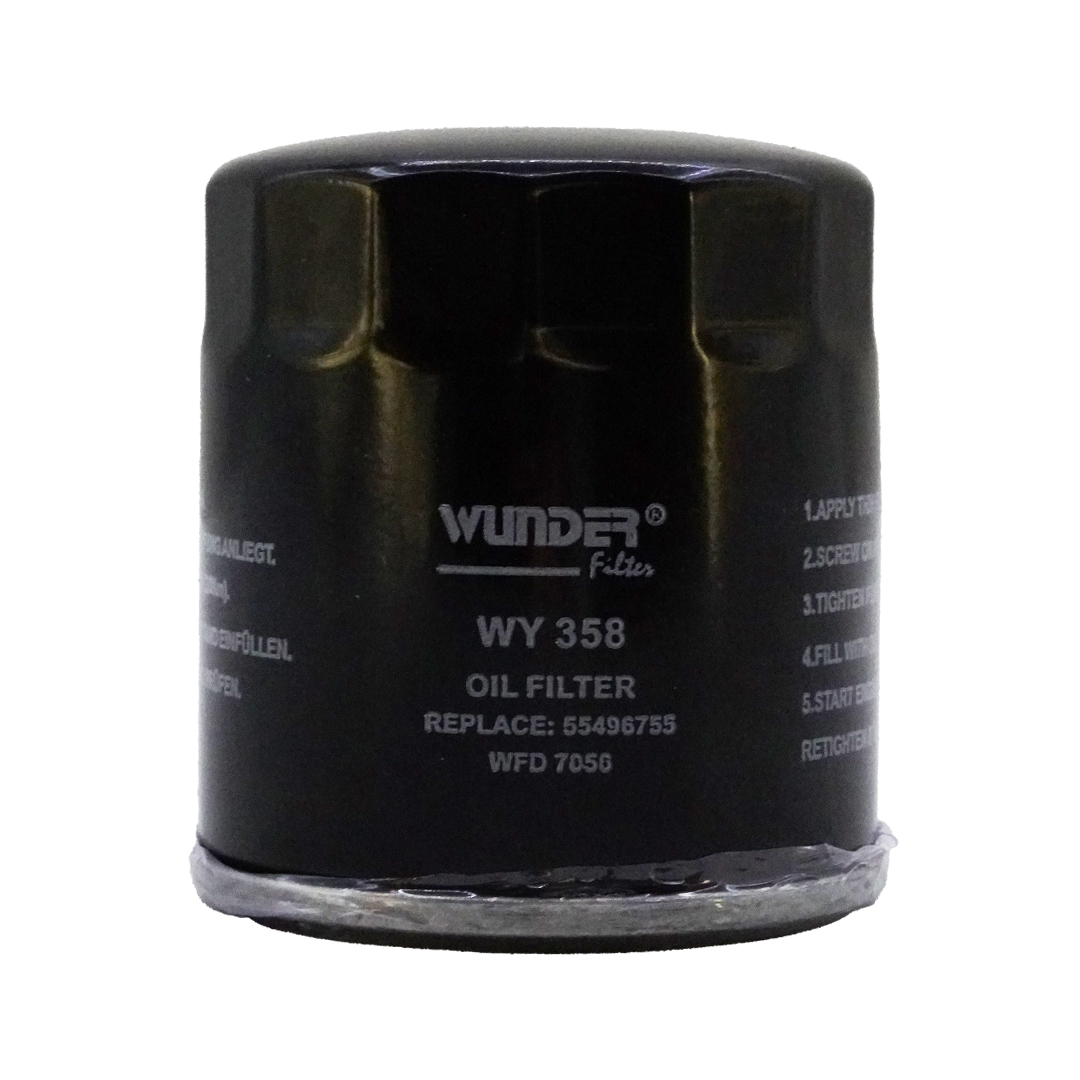 Wunder WY358 Yağ Filtresi | Opel Insignia/Astra/Karl • Chevrolet Corvette • 2.0 Benzin / 1.0 Benzin